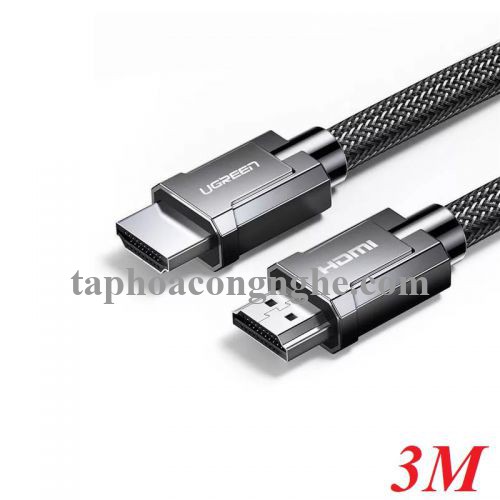 Ugreen 70325 3M 2.0 4K 60Hz 18Gbps màu đen Cáp HDMI chống nhiễu độ phân giải Cao HD136 30070325